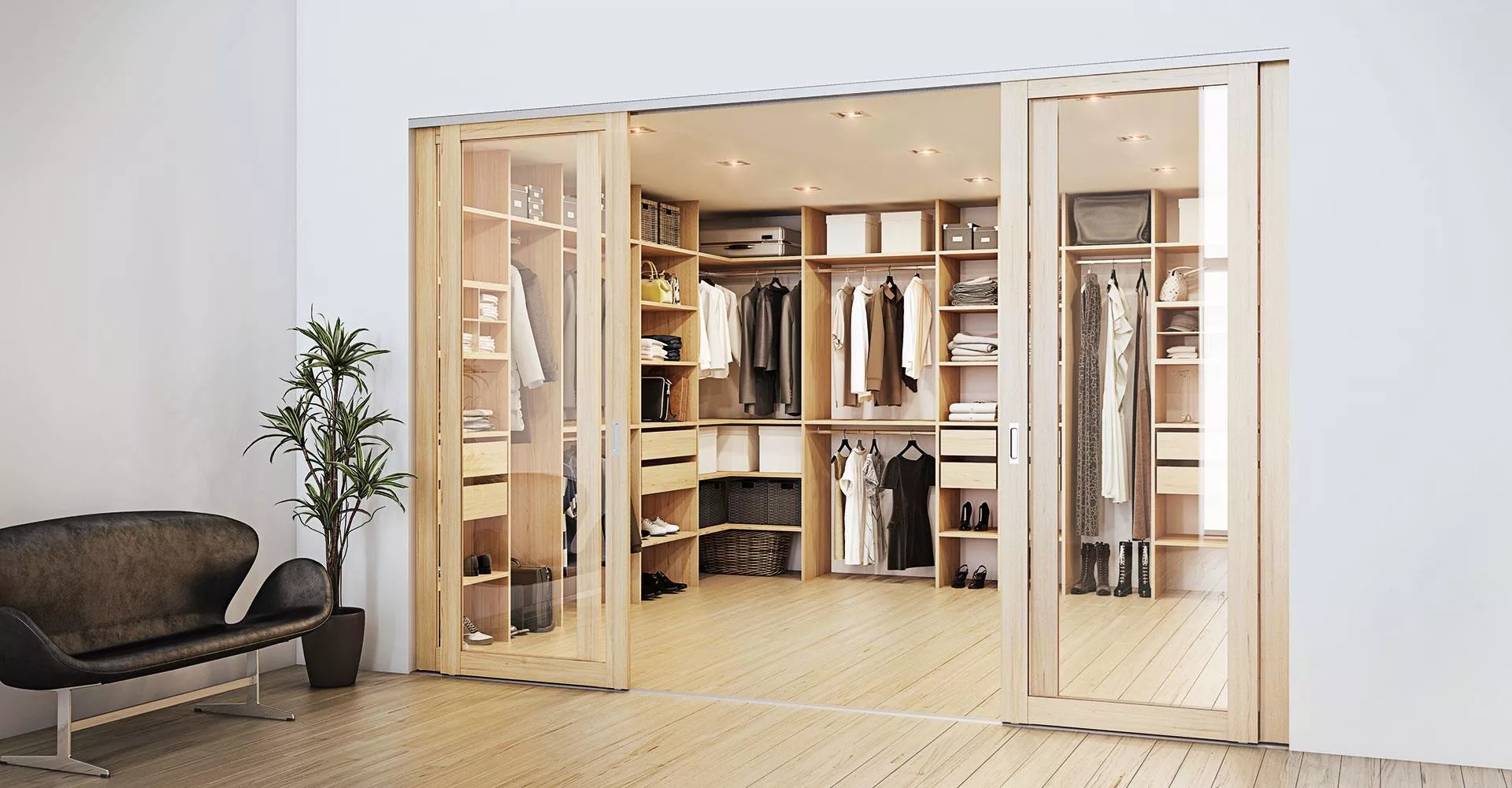 uniQ Skjutdörrsgarderober