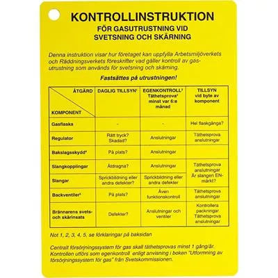 Kontrollinstruktion - 008151664