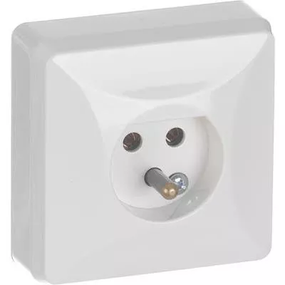 LAMPUTTAG 1-VÄGS 2-POLIG VIT - 003339794