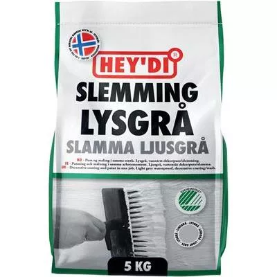 DEKORPUTS SLAMMA LJUSGRÅ 5KG - 008806430