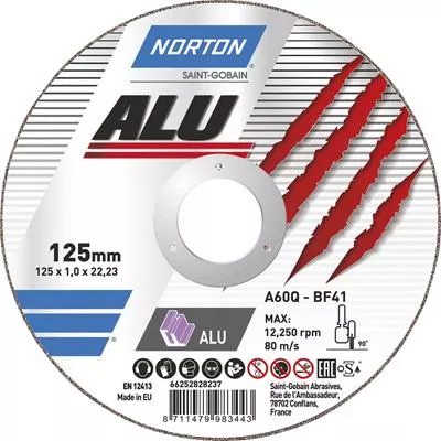 KAPSKIVA 125X1,6X22 NORTON - 006643818