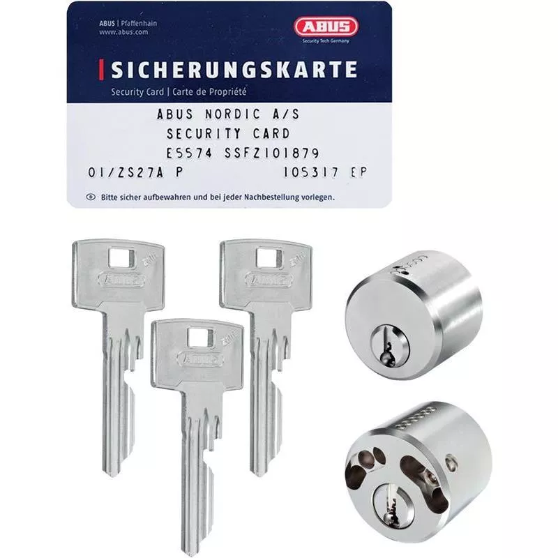 SÄKERHETSCYLINDER RUND DUBBEL SSF3