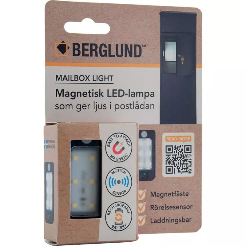BREVLÅDELAMPA LED MED SENSOR