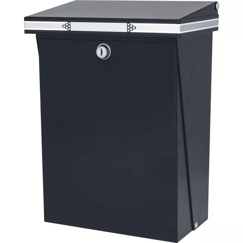 POSTLÅDA SL98 LÅSBAR SVART