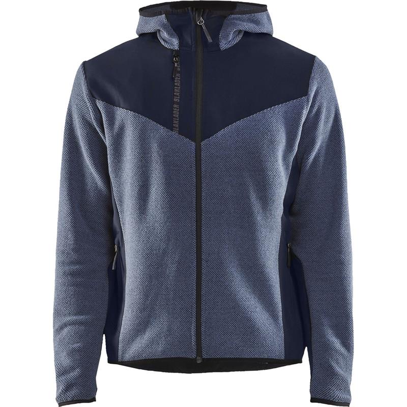 Stickad Jacka med Softshell