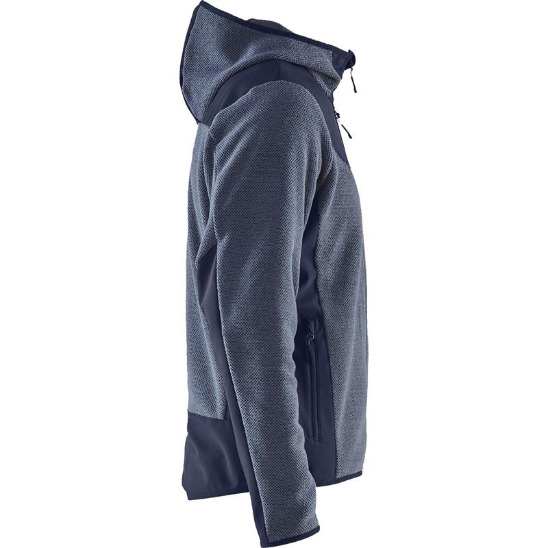 Stickad Jacka med Softshell