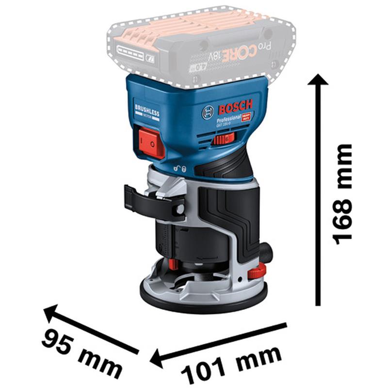 Batteridriven kantfräs