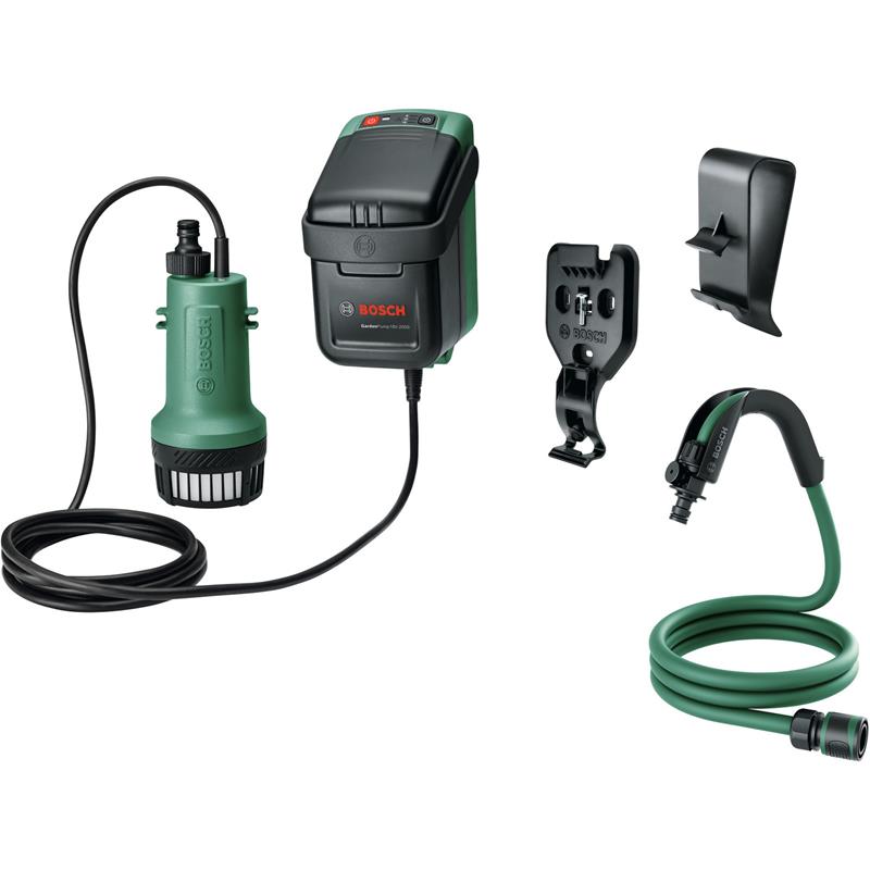 Batteridriven trädgårdspump