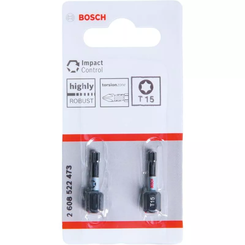 BITS T15 IMPACT 25MM 2ST