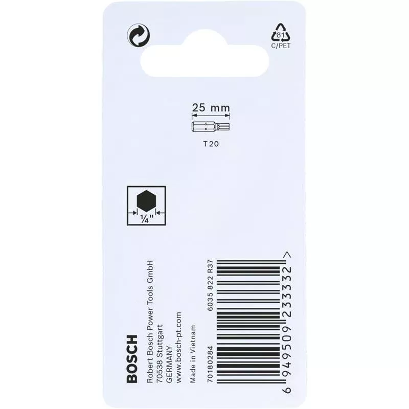 BITS T20 IMPACT 25MM 2ST