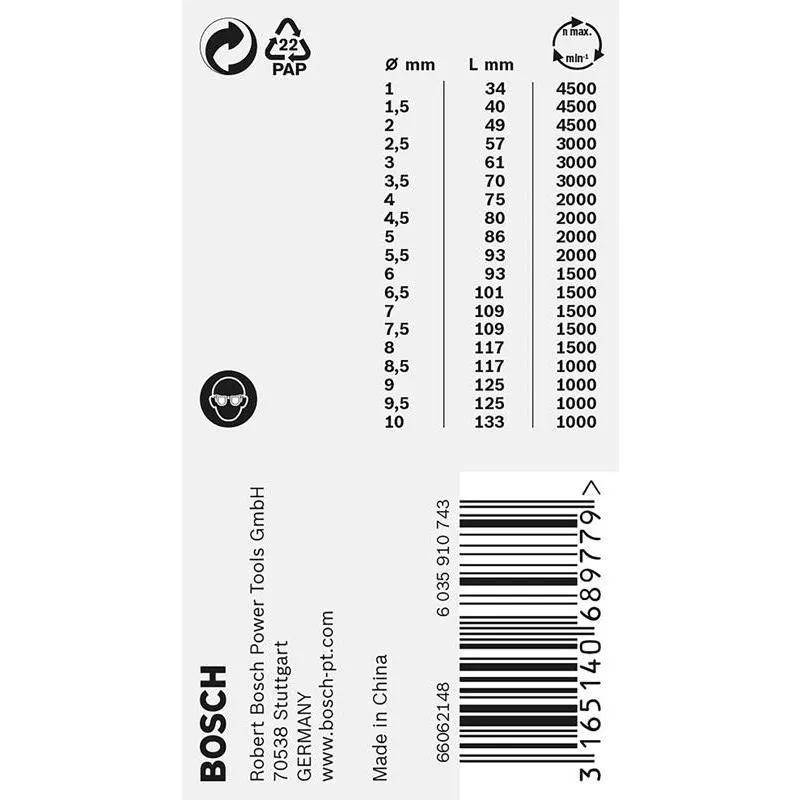 BORRSET METALL HSS-G 19ST