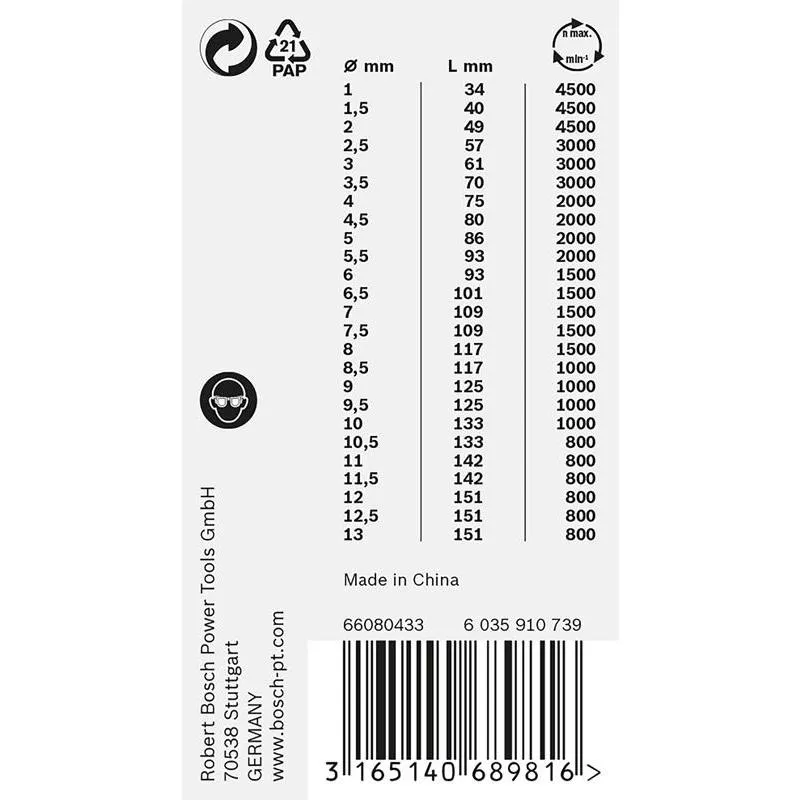 BORRSET METALL HSS-G 25ST