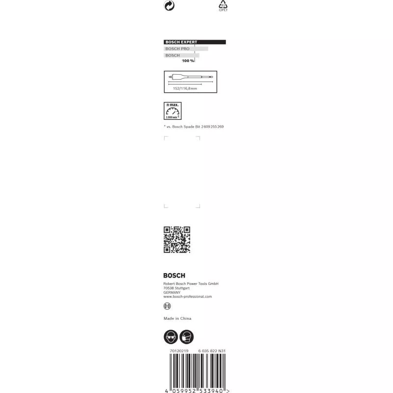 CENTRUMBORR SELFCUT 22X152MM