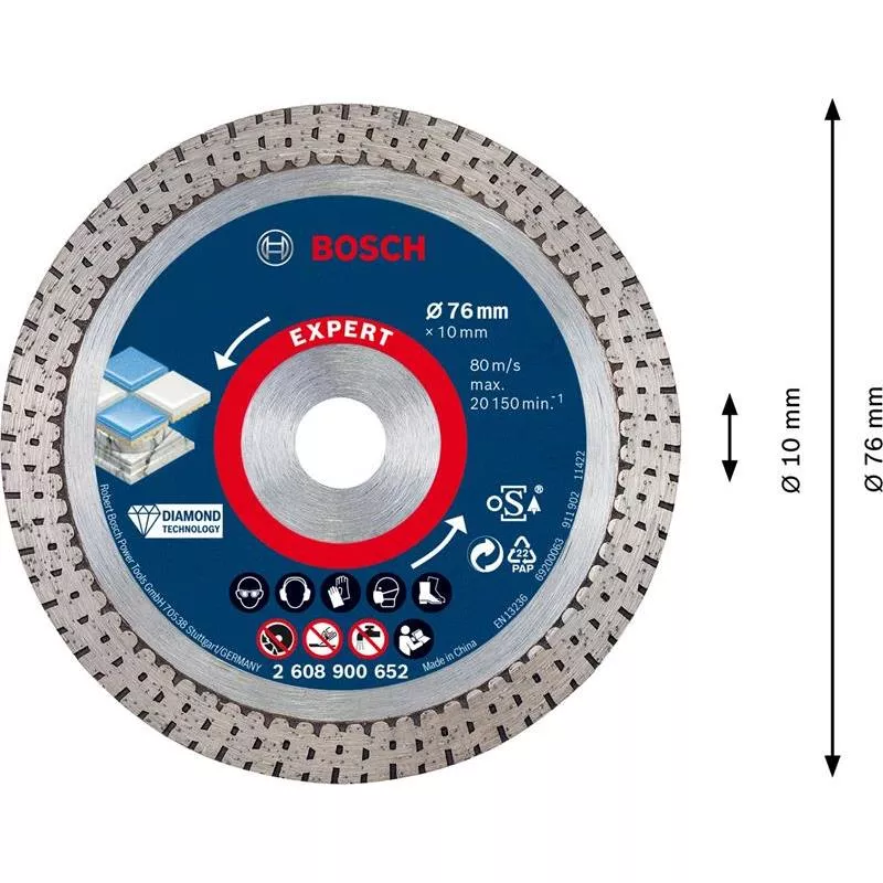 DIAMANTSKIVA HARDCERAMIC 76MM