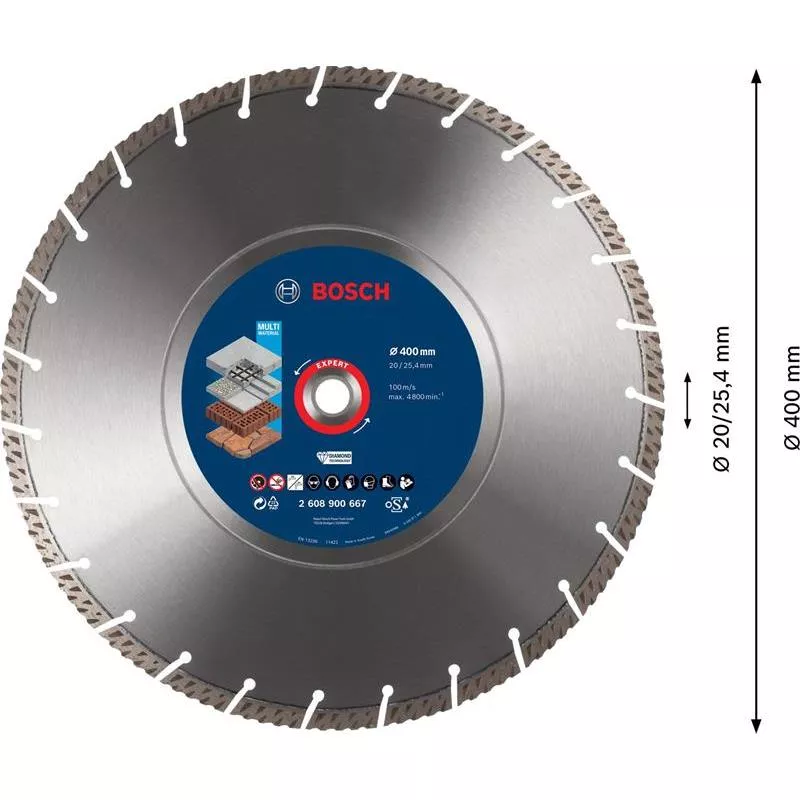 DIAMANTSKIVA MULTI 400X20/25,4MM