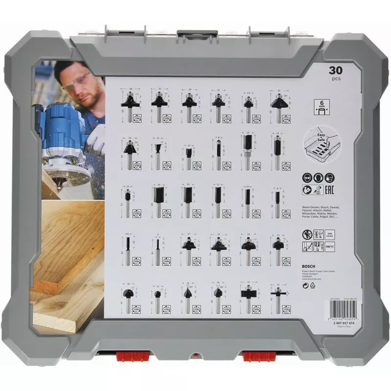 FRÄSSTÅLSET HM MIXED 6MM 30ST