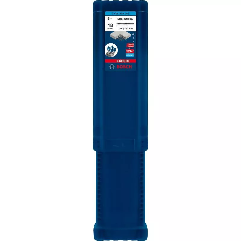 HAMMARBORR SDS-MAX 8X 18X340MM 5ST