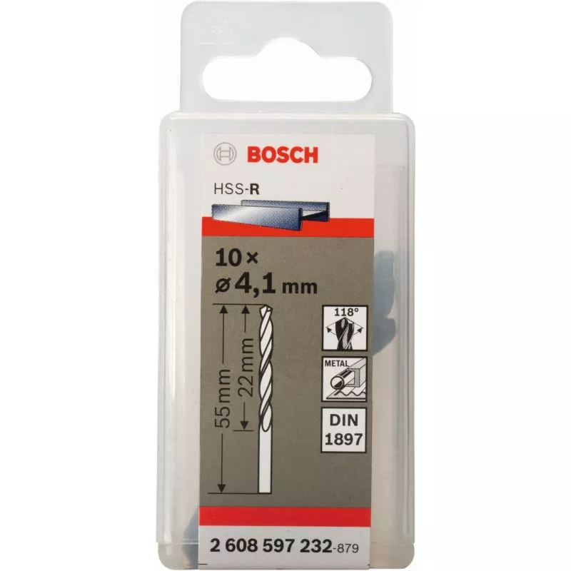 KAROSSERIBORR HSS-R 4,1X22X55 10ST