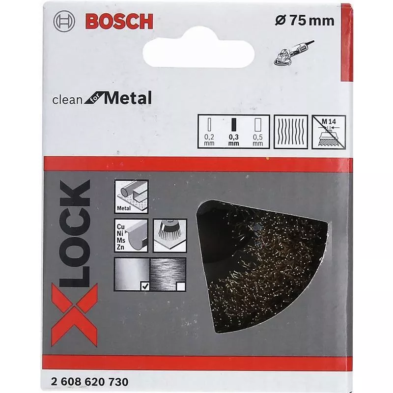 KOPPBORSTE X-LOCK VÅGFORM MESS