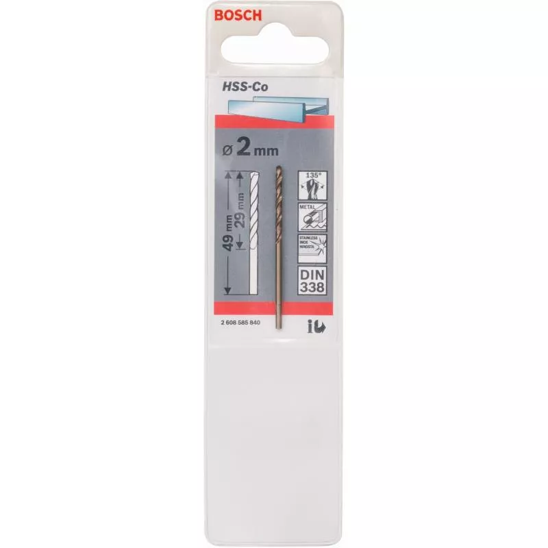 METALLBORR HSS-CO S 2,0X49MM 5ST