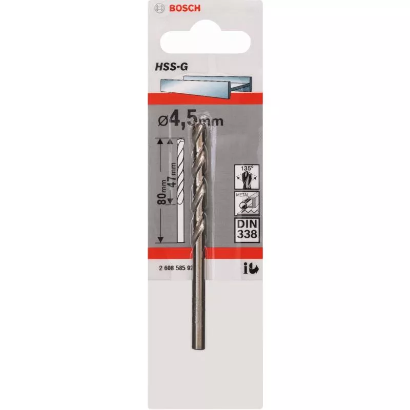 METALLBORR HSS-G S 4,5X80MM