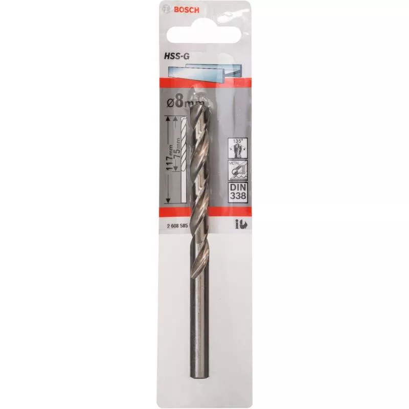 METALLBORR HSS-G S 8,0X117MM