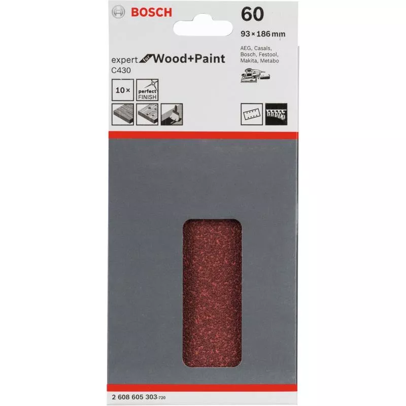 PLANSLIPPAPPER RW BL8H K60 93X185MM