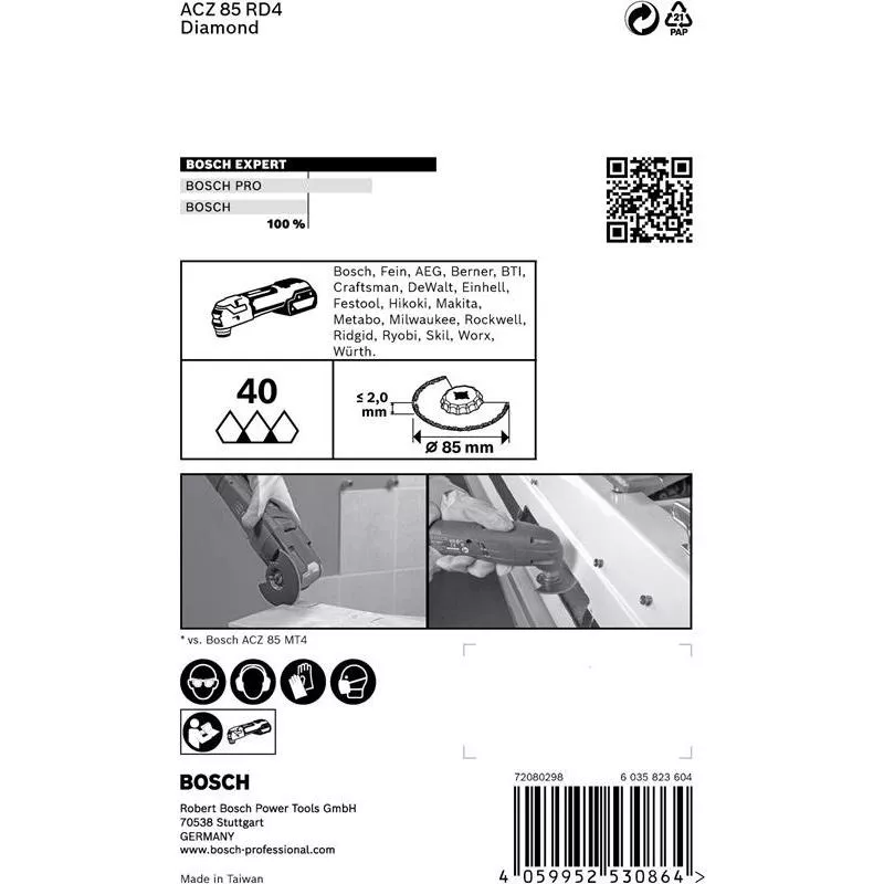 SÅGBLAD ACZ85RD4 DIAMANT