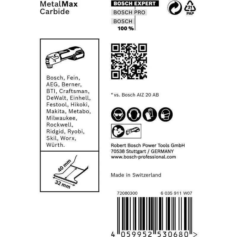 SÅGBLAD AIZ32AT METALLMAX 10ST