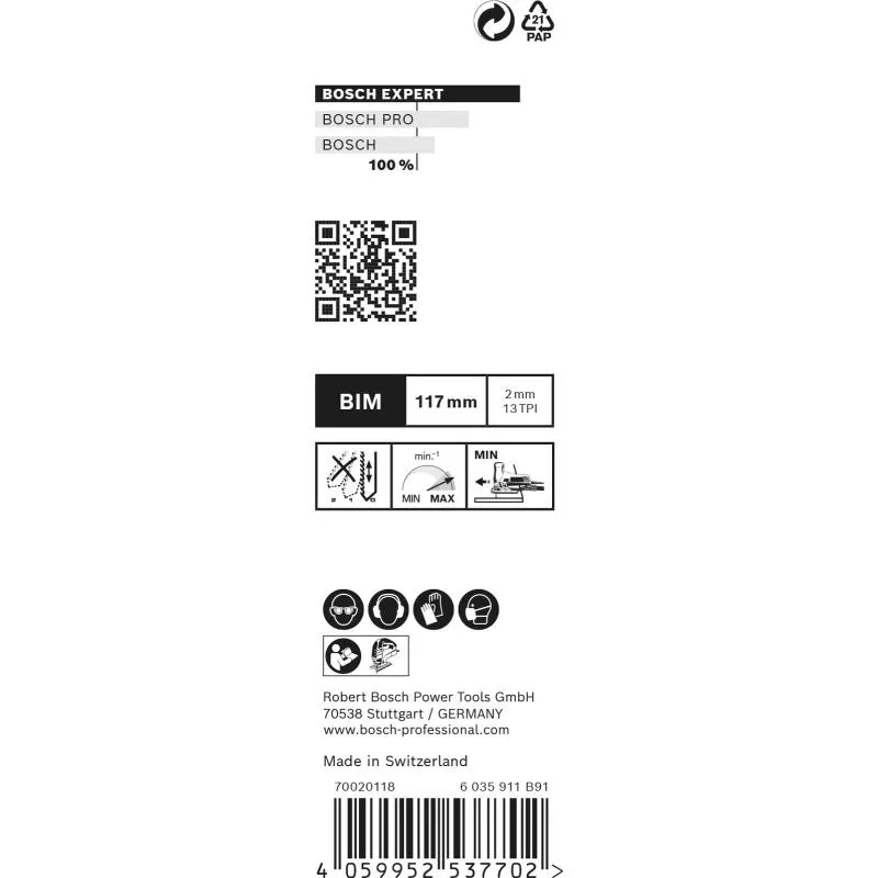 STICKSÅGBLAD T308BF HARDWOOD 100ST