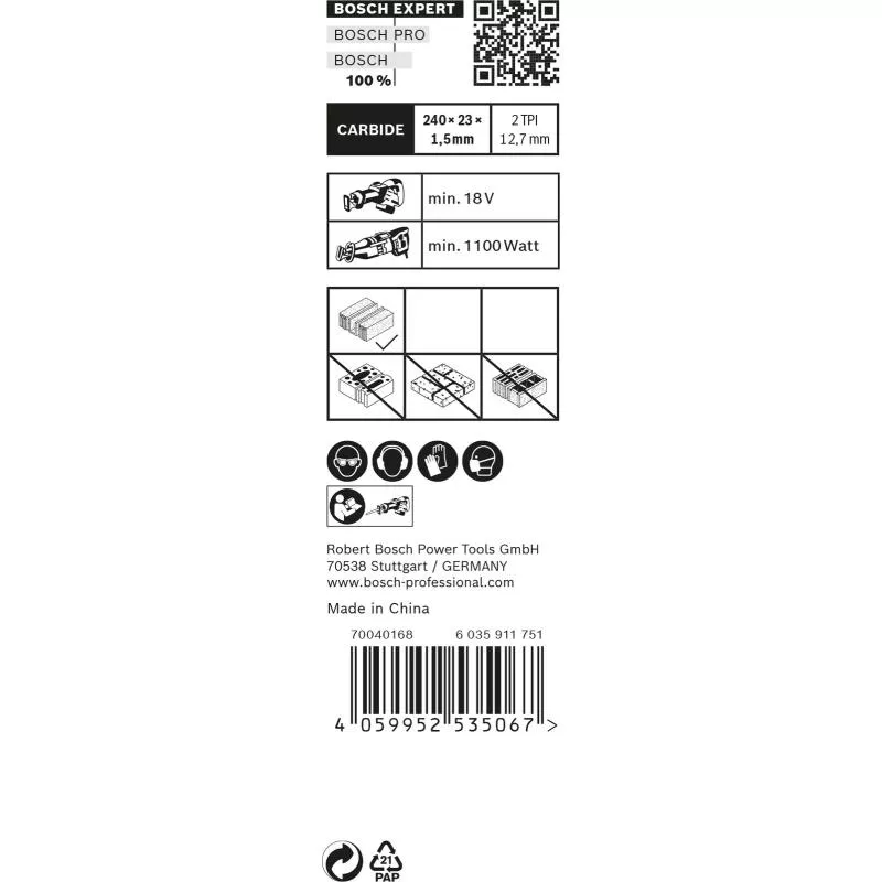 TIGERSÅGBLAD S1543HM TEGEL 10ST