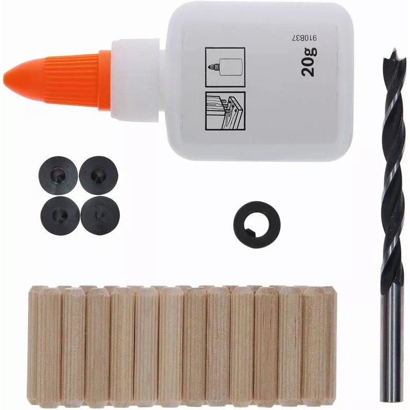 TRÄPLUGGSET 6MM 32DELAR