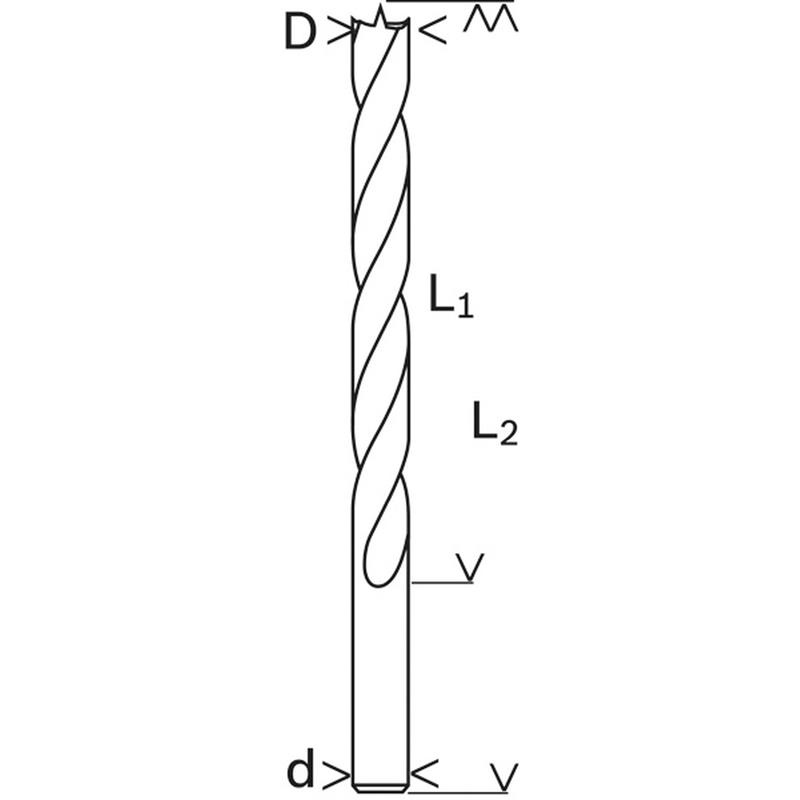 Träspiralborr