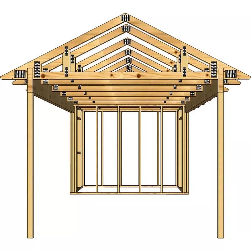 Carport- & förrådsstomme