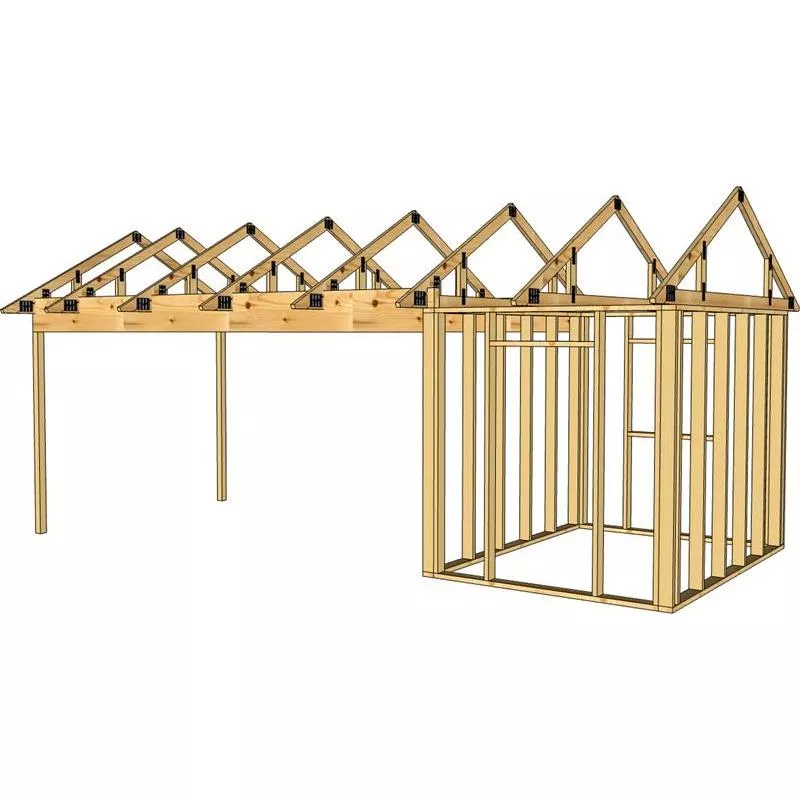 Carport- & förrådsstomme