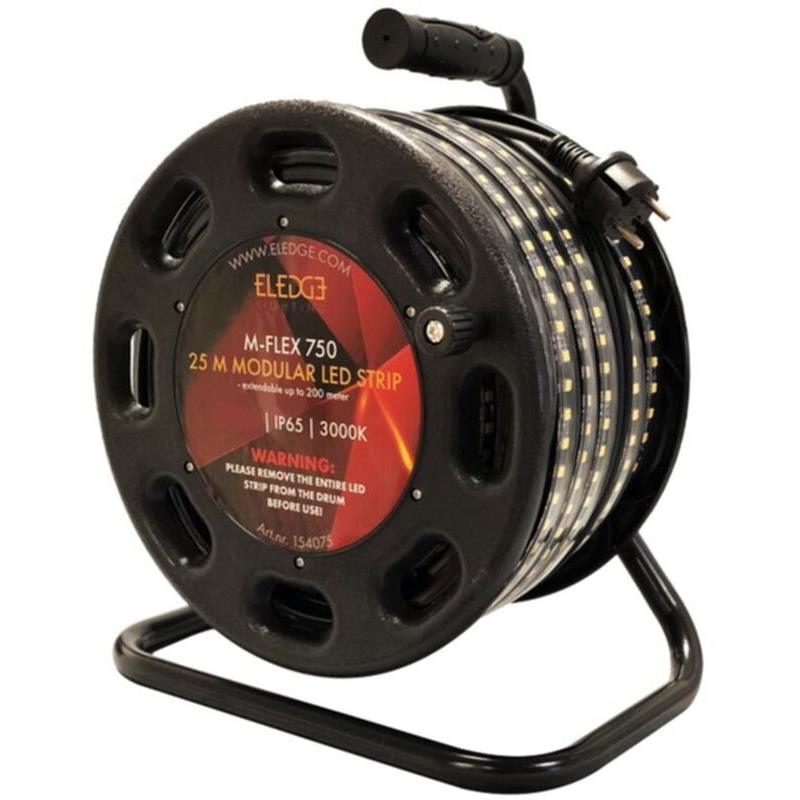 Arbetsbelysning LED Strip Flex 25 m på kabelvinda
