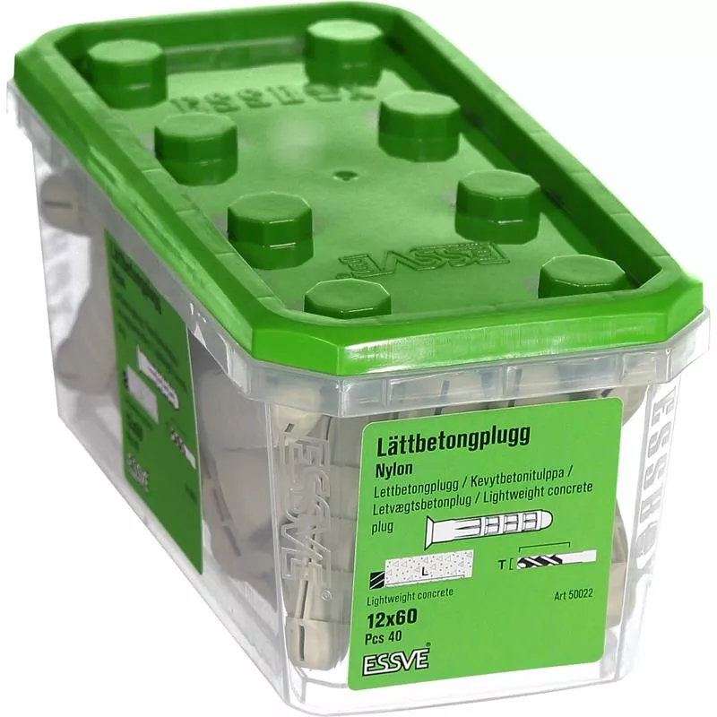 Lättbetongplugg
