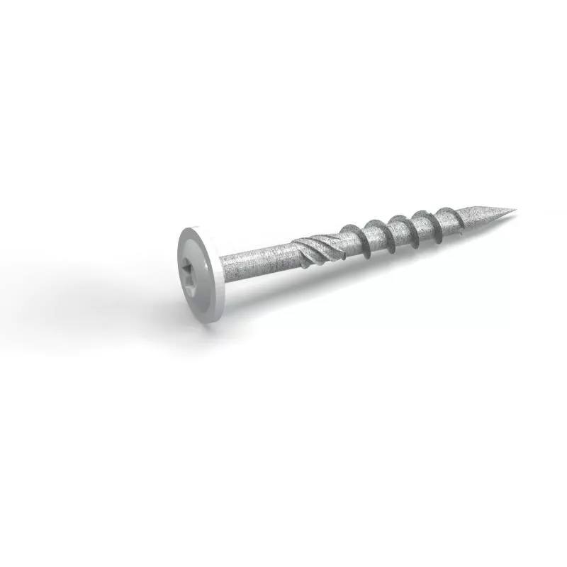 TRÄSKRUV BIG DOG VIT 8,0X60