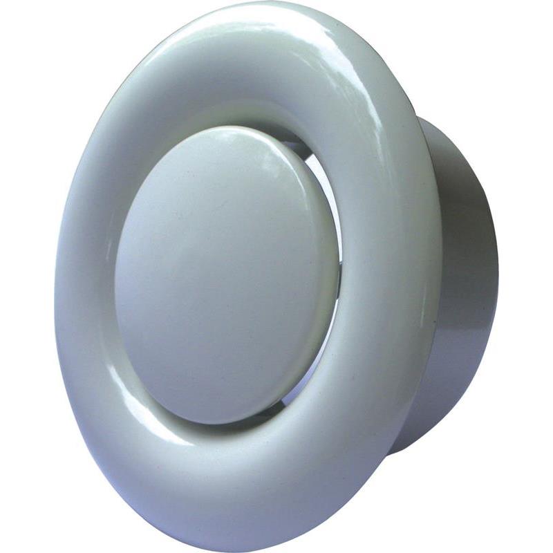 FRÅNLUFTSVENTIL FLEXIT VIT STÅL