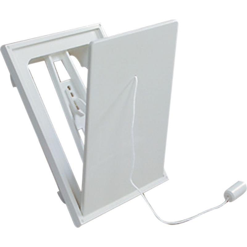 KLAFFVENTIL FLEXIT VIT PLAST 6X6