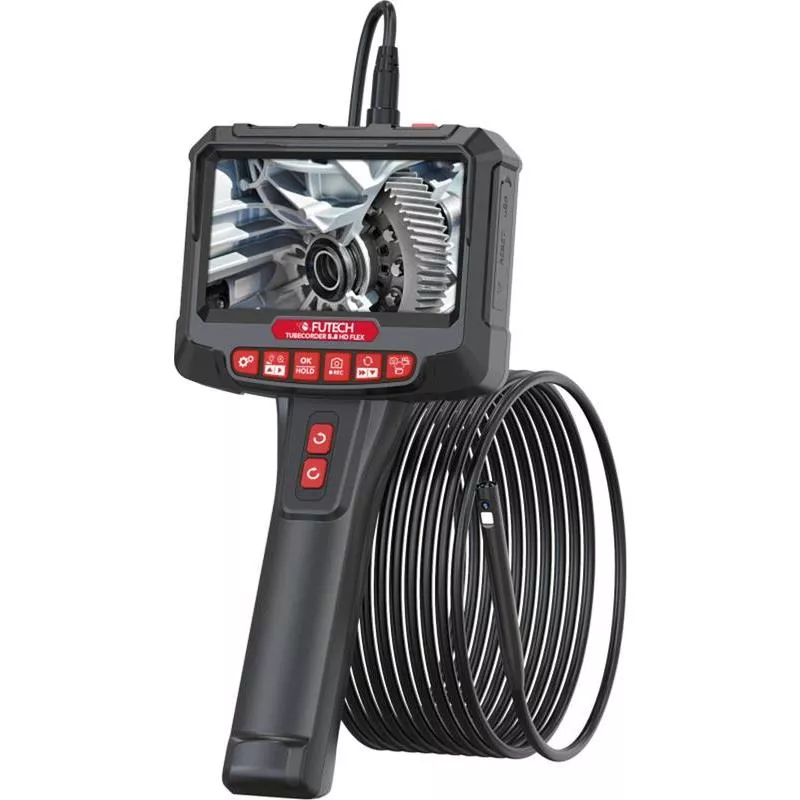 Inspektionskamera HD Flex 5 m, LED/IP67 i väska