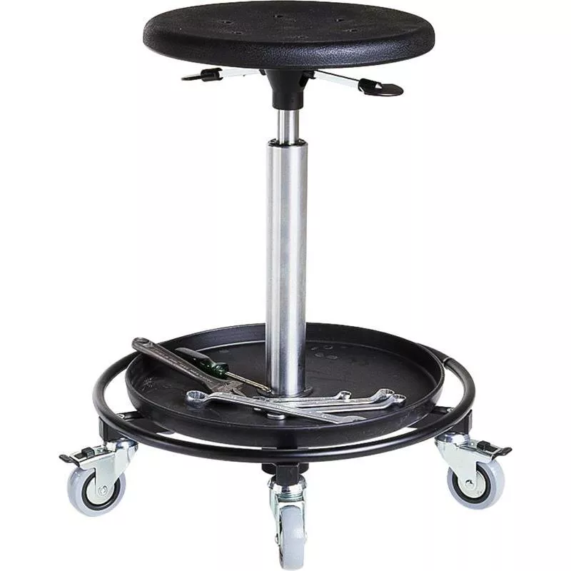 ÅKSTOL PU STÅLKRYSS OCH