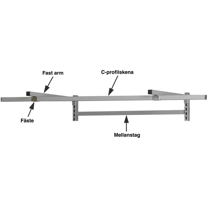 ARM FAST FÖR C-PROFIL ANTRA