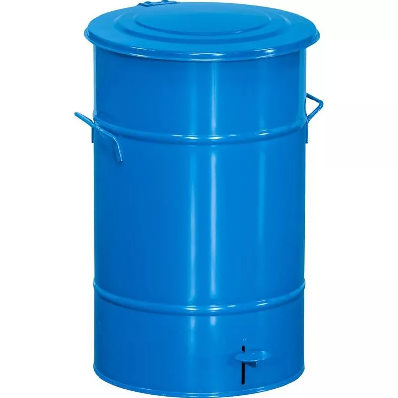 AVFALLSKÄRL BLÅ MED PEDAL 70L