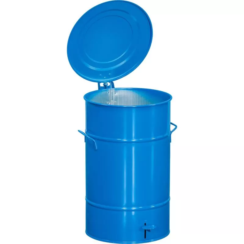 AVFALLSKÄRL BLÅ MED PEDAL 70L