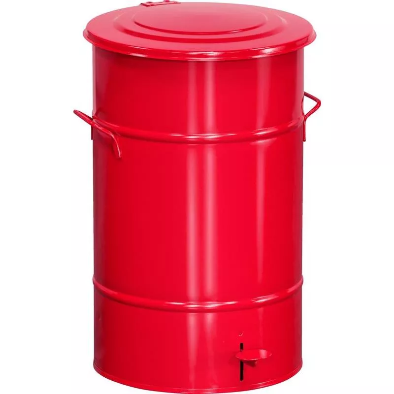 AVFALLSKÄRL RÖD MED PEDAL 70L