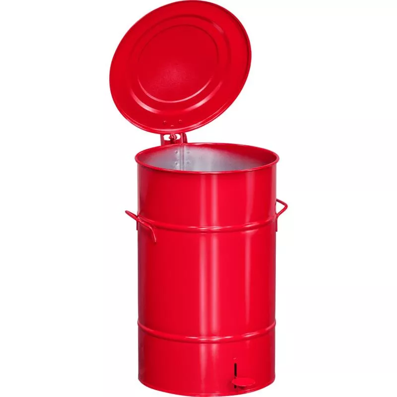 AVFALLSKÄRL RÖD MED PEDAL 70L