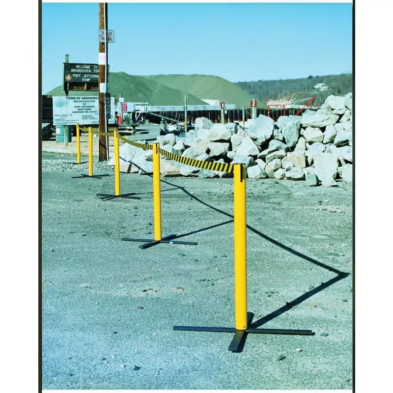 AVSPÄRRNINGSSTOLPE MED VÄSKA