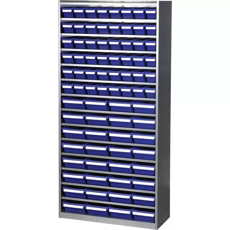 BACKSKÅP 13 HYLL GRÅ RAL 7035