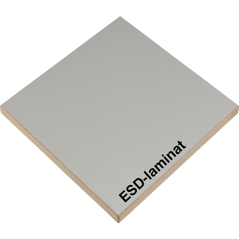 BORDSSKIVA GRÅ ESD LAMINAT
